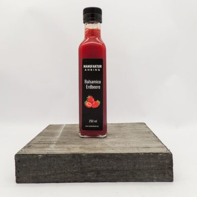Erdbeer-Balsamico Erdbeer-Balsamico der Manufaktur Ahring im neuen Design