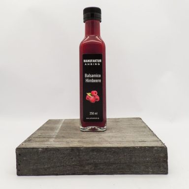 Himbeer-Balsamico Himbeer-Balsamico der Manufaktur Ahring im neuen Etikettendesign